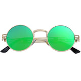 Gothic John Lennon Metal Spring Frame Round Vintage  Steampunk Sunglasses