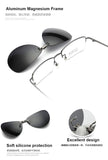 Clip-On Sunglasses Polarized Aviator Al-Mg Rimless Lens For Prescription Glasses
