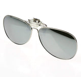 Polarized Clip-on Flip up Sunglasses Lens Glasses Sport Mirror