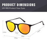 Polarized Sunglasses Women Men Metal Frame Retro Sunglasses