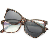 Optical glasses Frame with Magnetic Polarized Reflective Sunglasses Clips