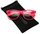 Iconic Square Horn Rimmed Clear Lens Retro Glasses