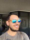 Handcrafted Polarized Bamboo Sunglasses with Natural Color Frame