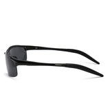 Sports Polarized Al-Mg sunglasses Metal Spring Hinge Fishing Cycling Glasses Men