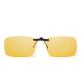 Rimless Rectangle Clip on Sunglasses Lightweight Polarized Eyeglasses Men Women