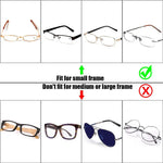 Aluminum Lattice Nearsighted Eyeglasses Case for Small Frames (Silver)