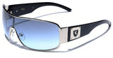 Men's Retro Fashion Shield Lens Aviator Sunglasses