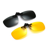 Polarized Clip-on Flip Up Metal Clip Rimless Sunglasses for Prescription Glasses