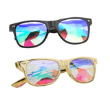 Kaleidoscope Glasses - Rainbow Rave Prism Diffraction Crystal Lens Sunglasses Goggles
