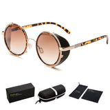 Steampunk Vintage Retro Sunglasses Metal Circle Frame