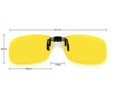 Clip on Sunglasses Polarized Flip Up Clip onto prescription eyeglasses Set of 2 for Men and Women