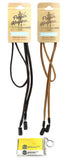Eyeglass Retainer, Sunglass Holder | Leather Retainer | Black and Brown, 2pk mix | w/Microfiber Cloth & Screwdriver