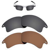 Replacement Lenses Different Colors for Oakley Fast Jacket XL Sunglass Polarized Pack of 2