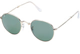 Polarized Folding Round Sunglasses With Premium Cleaning Cloth and Leather Case