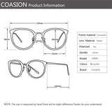 Vintage Round Optical Glasses Frame Hipster Non-prescription Retro Oval Eyewear with Clear Lens for Women