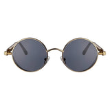Vintage Hippie Retro Metal Perfect Round Small Frame Polarized Sunglasses 47mm