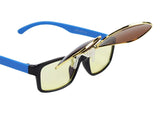 Polarized Clip-on Flip up Sunglasses Lens Glasses Sport Mirror