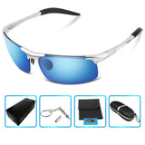 Men's Polarized Sunglasses For Men Driving Fishing Golf Climbing Running Sports Style Metal Frame Glasses