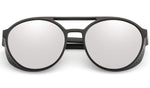 Aviator Round Sunglasses for Men and Women Steampunk Style Inspired Designed PC Frame