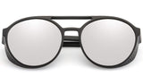 Aviator Round Sunglasses for Men and Women Steampunk Style Inspired Designed PC Frame