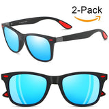 Mens Wayfarer Sunglasses New Style Polarized Driving Glasses Matte Black Frame