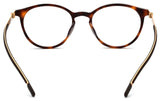 Round Prescription Eyeglasses Glasses Frame Eyewear with Acetate B Titanium for Women Men 9105