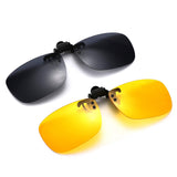 Polarized Clip-on Flip Up Metal Clip Rimless Sunglasses for Prescription Glasses
