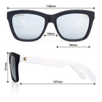Unisex Street Fashion Sunglasses Square Frame Mirror Lenses For Small Face