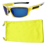 Polarized Neon Sunglasses Sport Cycling Running Outdoor & Microfiber Pouch