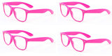 Neon Color 80's Retro Classic Party Nerd Clear Lens Glasses