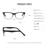 Fashion Couple Eyewear Frame Square Imitation Wood Grain Non-prescription Optical Eyeglasses