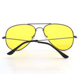 HD Night Polarized Vision Yellow Lens 3025 Aviator Driving Glasses for Men