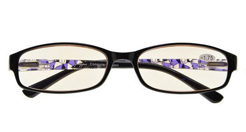 Anti Blue Rays,Reduce Eyestrain,Crystal Clear Spring Hinges,Computer Reading Glasses Women