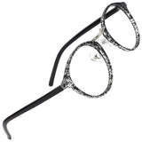 Fashion Round Eyewear Frame Eyeglasses Optical Frame Clear Lens Glasses