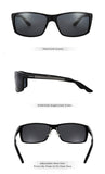 Men's Polarized Sunglasses for Driving Running Cycling Metal Frame Sports Sunglasses