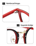 Fashion Round Eyewear Frame Eyeglasses Optical Frame Clear Lens Glasses