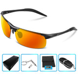 Men's Polarized Sunglasses For Men Driving Fishing Golf Climbing Running Sports Style Metal Frame Glasses