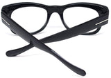 Oversized Square Thick Horn Rimmed Clear Lens Eye Glasses Frame Non-prescription