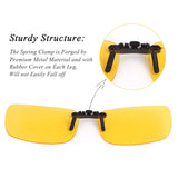 Clip-on Flip up Sunglasses for Men and Women Night Vision Driving Fishing Outdoor Glasses Polarized
