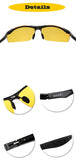 Night Vision Glasses for Driving, Anti-Glare Yellow Lenses Outdoor Sports Man and Women Polarized Shooting Glasses