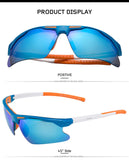 Half Frame Outdoor Sunglasses,Men and Women Polarized Windproof Cycling-Unbreakable Fashion Sports Sunglasses