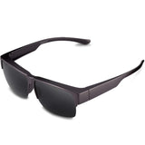 Over Glasses Sunglasses Fit over Prescription Glasses for Women & Men with Polarized Mirrored Lens
