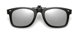 Polarized Clip-on Flip Up Rimless Sunglasses for Prescription Glasses