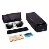 Polarized Retro Classic Trendy Stylish Sunglasses for men women 100% UV protection Lightweight Al-Mg Alloy Metal frame