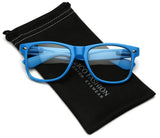 Iconic Square Horn Rimmed Clear Lens Retro Glasses