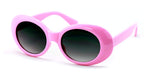 Vintage Sunglasses UV400 Bold Retro Oval Mod Thick Frame Sunglasses Clout Goggles with Gradient lens
