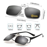 Polarized Clip-on Sunglasses Mens/Womens Flip-Up Sun Lenses fit Outdoor Sports