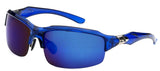 Mens Fashion Sports Wrap Sunglasses - Blue Revo Lens - Fishing, Baseball, Boating, Skiing - Several Colors Available!