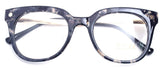 Classic Round Horn Rimmed Eye Glasses Clear Lens Oval Non Prescription Frame