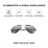 ROLLS PULIN Classic Men Aviator Sunglasses Polarized Women - UV 400 with case 59MM